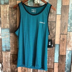 EZRUN medium striped performance tank